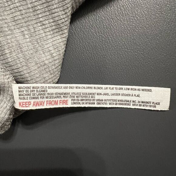 Free People Intimately Ribbed Gray Swing Tank Top Sz Small - Picture 5 of 8